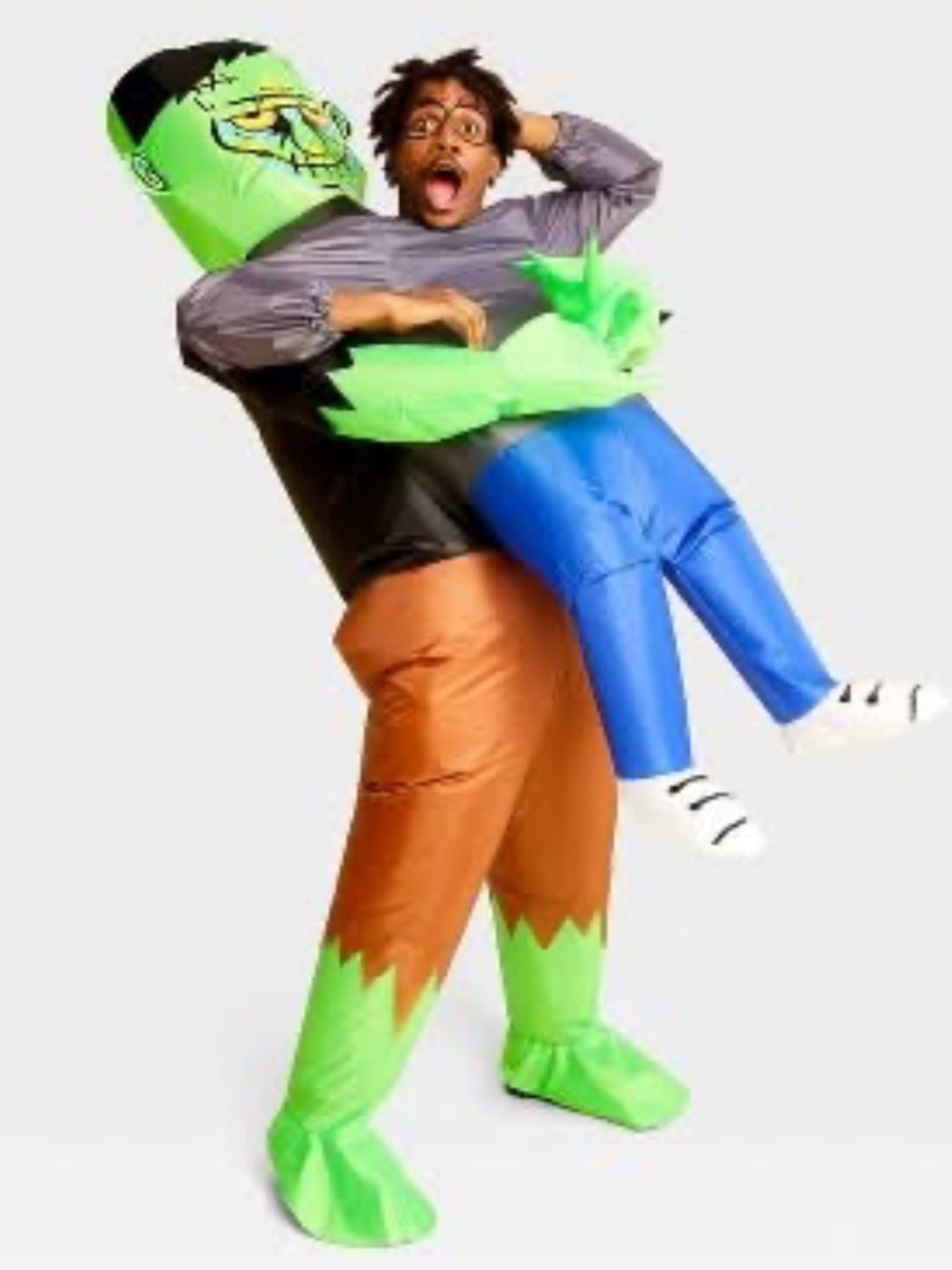 Green Frankenstein 'Pick Me Up' Inflatable Adult Halloween Costume